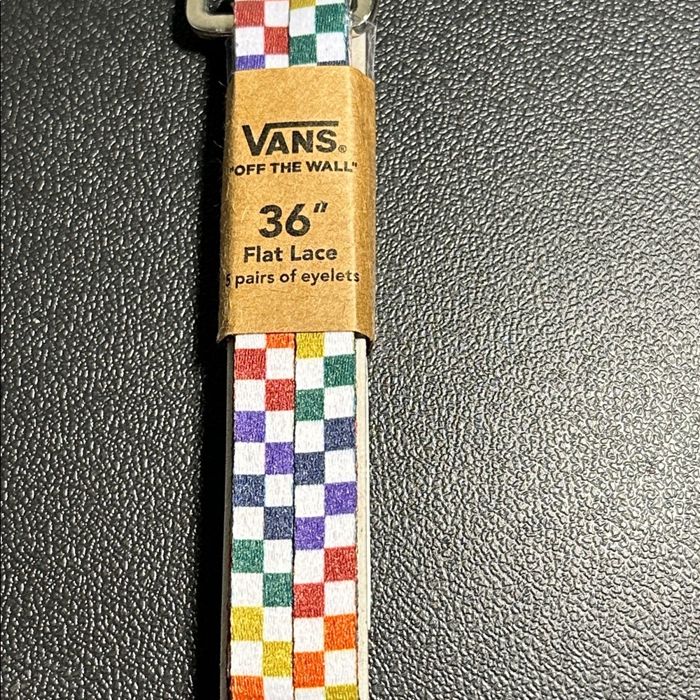 Vans rainbow checkered shoelaces - Picture 3 of 3